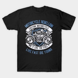 Skull Rebel Motorcycle T-Shirt